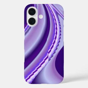 Paarse droom, Abstracte Fantastische regenboog-kun iPhone 16 Hoesje