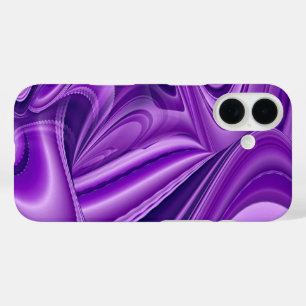Paarse droom, Abstracte Fantastische regenboog-kun iPhone 16 Hoesje