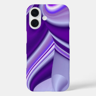 Paarse droom, Abstracte Fantastische regenboog-kun iPhone 16 Hoesje