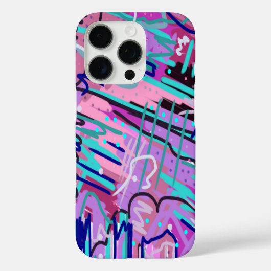 Paarse Droom Expressieve Print Case-Mate iPhone Case (Achterkant)