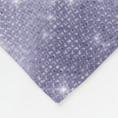 Paarse droom sprankeling fleece deken (Hoek)