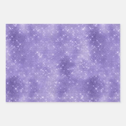 Paarse droom sprankeling inpakpapier vel (Voorkant 3)