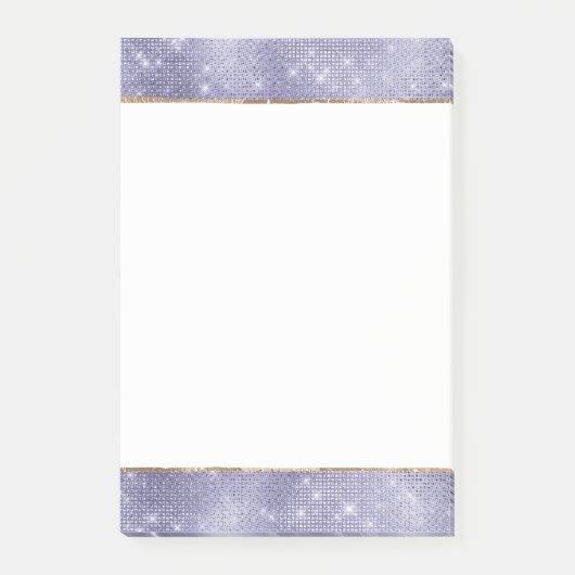 Paarse droom sprankeling post-it® notes (Voorkant)