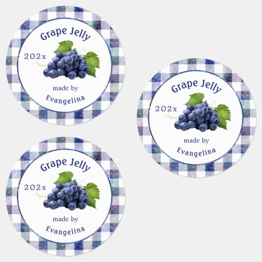 Paarse druiven Jelly Colorful Canning Labels (Groep)
