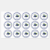 Paarse druiven Jelly Colorful Canning Labels (Vel)