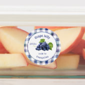 Paarse druiven Jelly Colorful Canning Labels (Aangebracht)