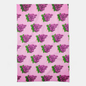 Paarse druiven keukenhanddoek (Verticaal)