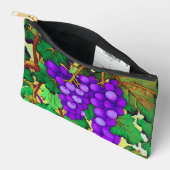 Paarse druiven op de Grapevine Etui (Open)