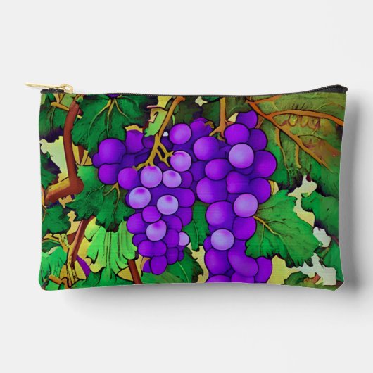 Paarse druiven op de Grapevine Etui (Voorkant)