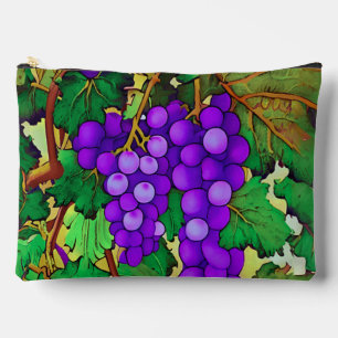 Paarse druiven op de Grapevine Etui