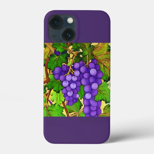 Paarse druiven op een wijnstok Case-Mate iPhone case (Achterkant)