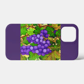 Paarse druiven op een wijnstok Case-Mate iPhone case (Achterkant (horizontaal))