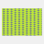 Paarse druiven op groen inpakpapier vel (Voorkant)