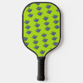 Paarse druiven op groen pickleball paddle (Achterkant)