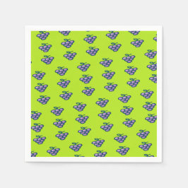 Paarse druiven op groen servet