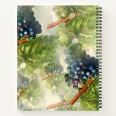 Paarse druiven Recipe Book Notitieboek (Achterkant)