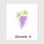 Paarse druiven sticker (Vel)