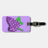Paarse-druivencluster Bagagelabel (Voorkant horizontaal)