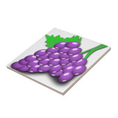 Paarse-druivencluster Tegeltje (Zijkant)