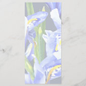 Paarse Dwerg Iris Hart Menu (Achterkant)