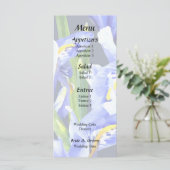 Paarse Dwerg Iris Hart Menu (Staand voorkant)