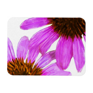 Paarse Echinacea Bloem Abstract Magneet