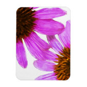 Paarse Echinacea Bloem Abstract Magneet (Verticaal)