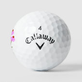 Paarse Echinacea Callaway Supersoft Golfballen (Logo)