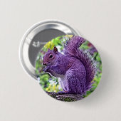 Paarse eekhoorn ronde button 5,7 cm (Voorkant /achterkant)