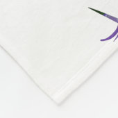 Paarse eenhoorn fleece deken, groot (Hoek)