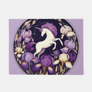Paarse eenhoorn irissen eenhoorns iris deurmat