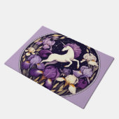 Paarse eenhoorn irissen eenhoorns iris deurmat (Schuin)