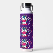 Paarse Eenhoorn Pony Waterfles (Voorkant)