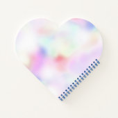 Paarse eenhoorn roze regenboog meisje notitieboek (Achterkant)