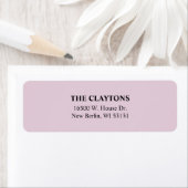 Paarse Eenvoudig retouradreslabels Etiket (Insitu)