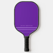 Paarse Eenvoudige Minimale Lavender Persoonlijke N Pickleball Paddle (Voorkant)