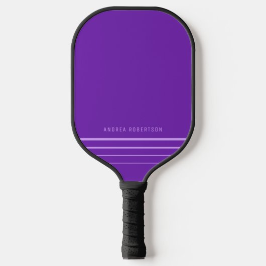Paarse Eenvoudige Minimale Lavender Persoonlijke N Pickleball Paddle (Voorkant)