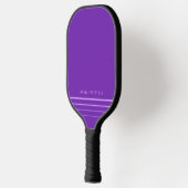 Paarse Eenvoudige Minimale Lavender Persoonlijke N Pickleball Paddle (Links)