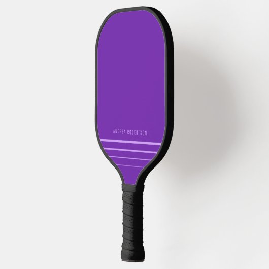 Paarse Eenvoudige Minimale Lavender Persoonlijke N Pickleball Paddle (Links)