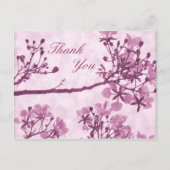 Paarse Eeuwige Gelukzaligheid Dank U Briefkaart (Voorkant)
