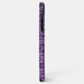 Paarse Eiffeltoren Grunge Hoesje-Mate iPhone Case (Achterkant/links)