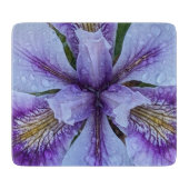 Paarse eindeloze Iris Floral Snijplank (Voorkant)