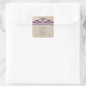 Paarse Elegant Deco Wedding Stickers (Tas)