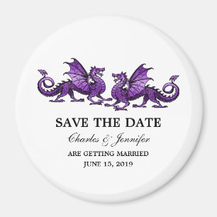 Paarse Elegant Dragons sparen de Magnet van de Dat Magneet