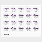Paarse Elegant Dragons sparen de Stickers van de D (Vel)