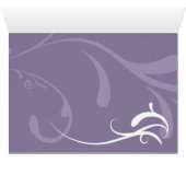 Paarse Elegant Weddenschap Kaarten (Binnen Horizontaal (Onder))