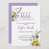 Paarse elegante uitnodiging voor een verrijkingspa (Voorkant / Achterkant)