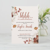 Paarse elegante uitnodiging voor een verruzingspar (Staand voorkant)