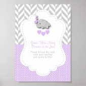 Paarse Elephant Game Instruction Poster (Voorkant)