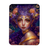 Paarse Elf Fairy Fantasy Art Magneet (Verticaal)